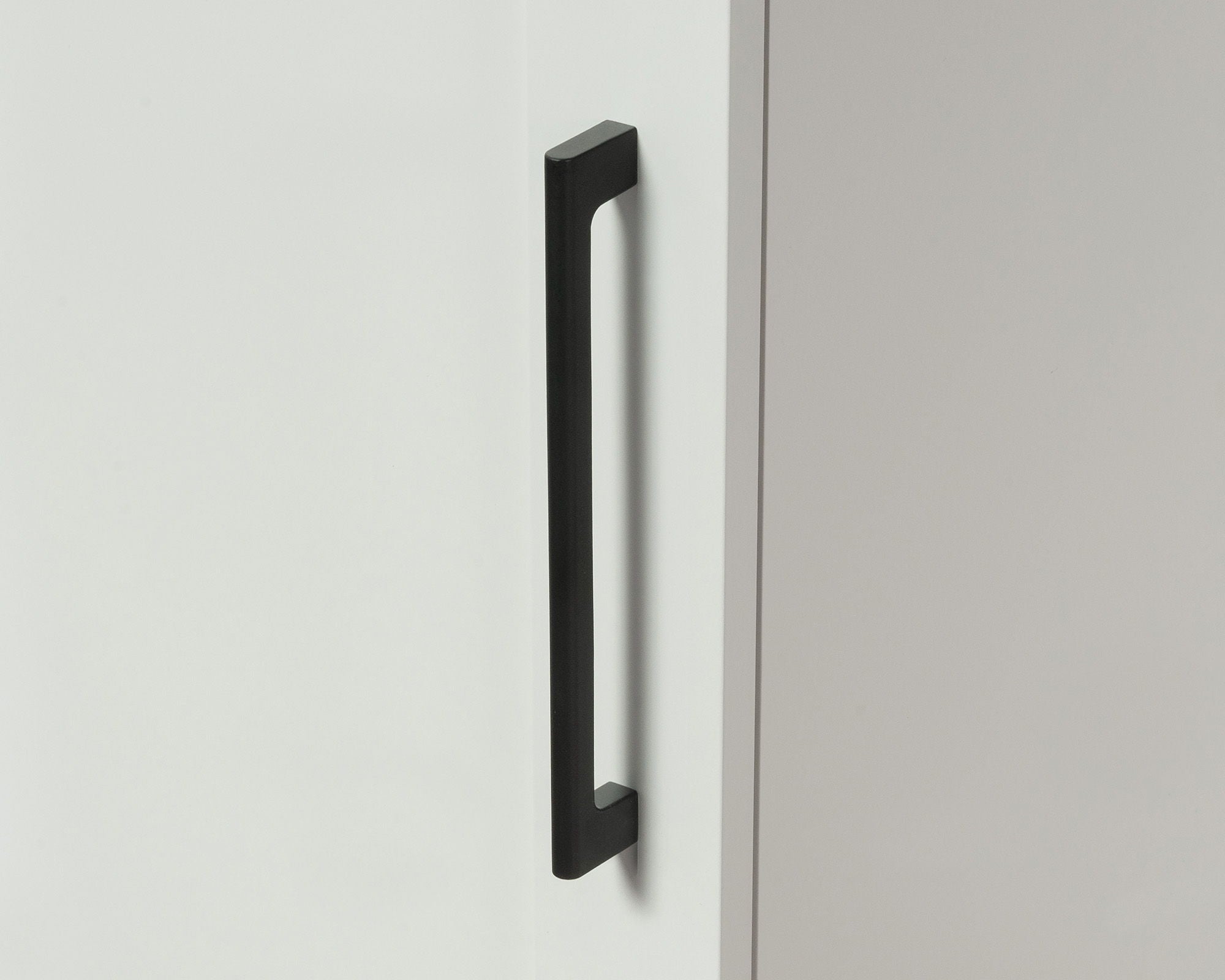 Robot Vacuum Storage Cabinet in Soft White