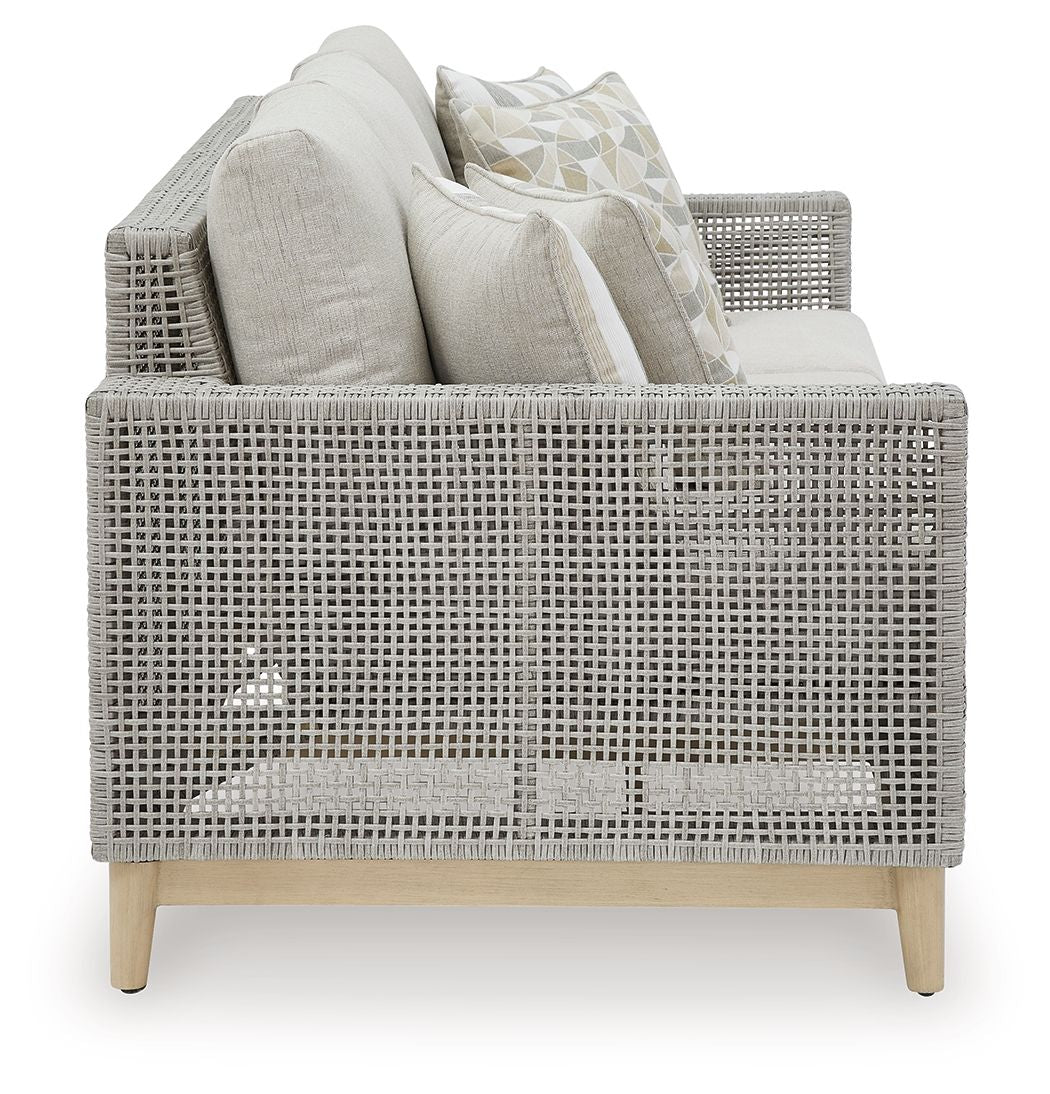 Signature Design by Ashley® Seton Creek - Gray - 4 Pc. - Lounge Set | Meri Furniture