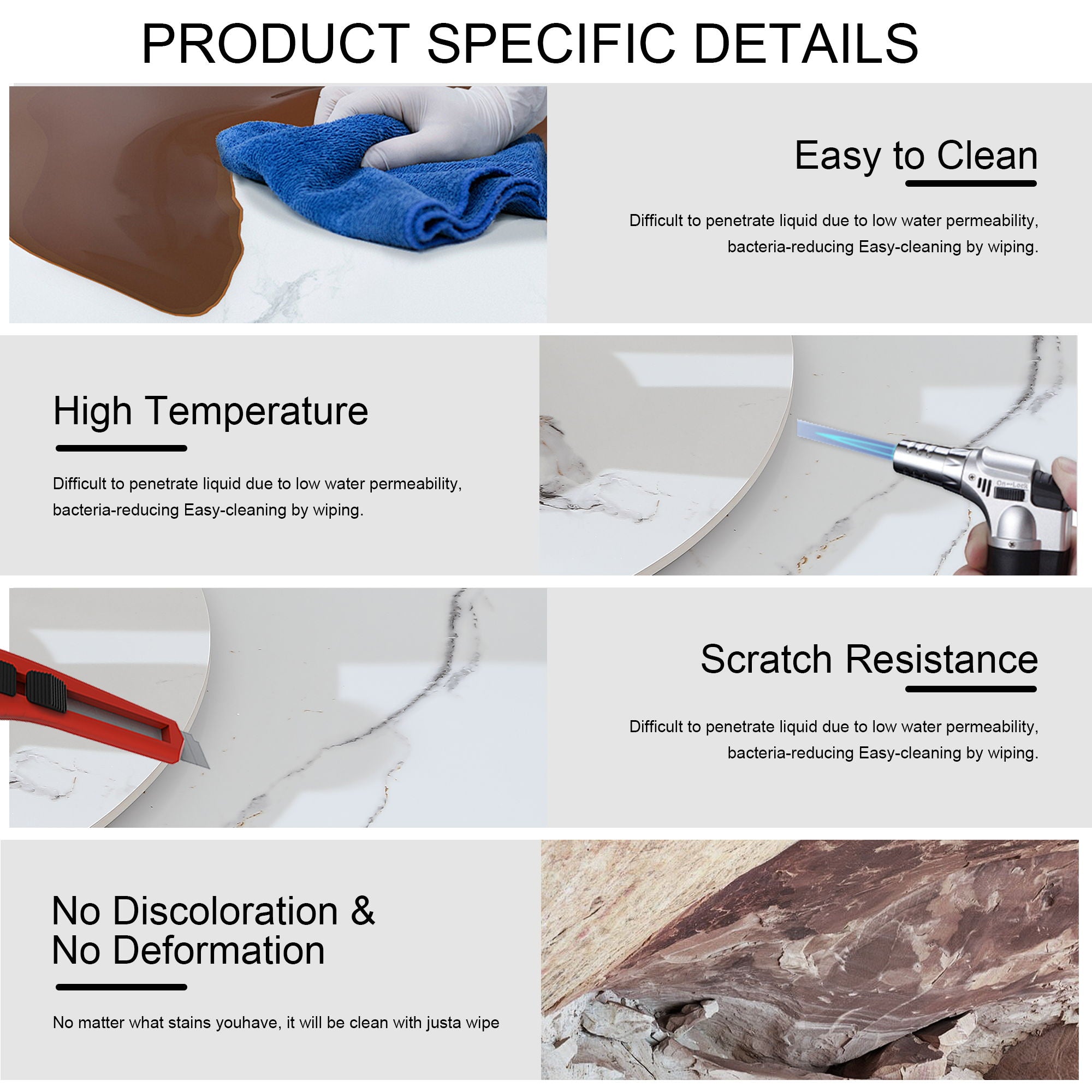 Round Modern Marble Dining Table With Chairs