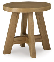Signature Design by Ashley® Brinstead - Light Brown - Oval End Table | Meri Furniture
