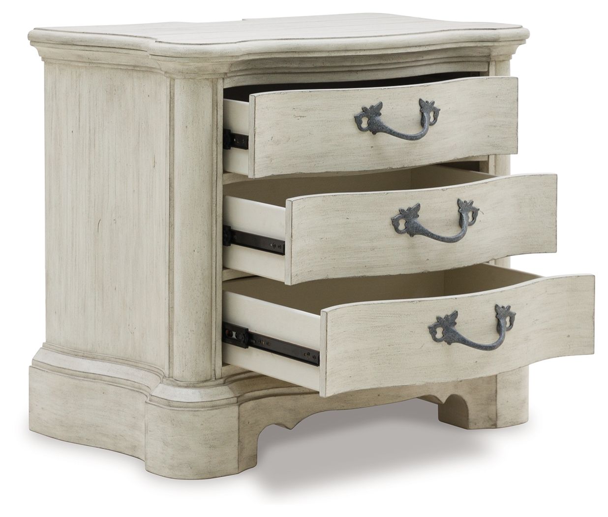 Signature Design by Ashley® Arlendyne - Antique White - Three Drawer Night Stand | Meri Furniture