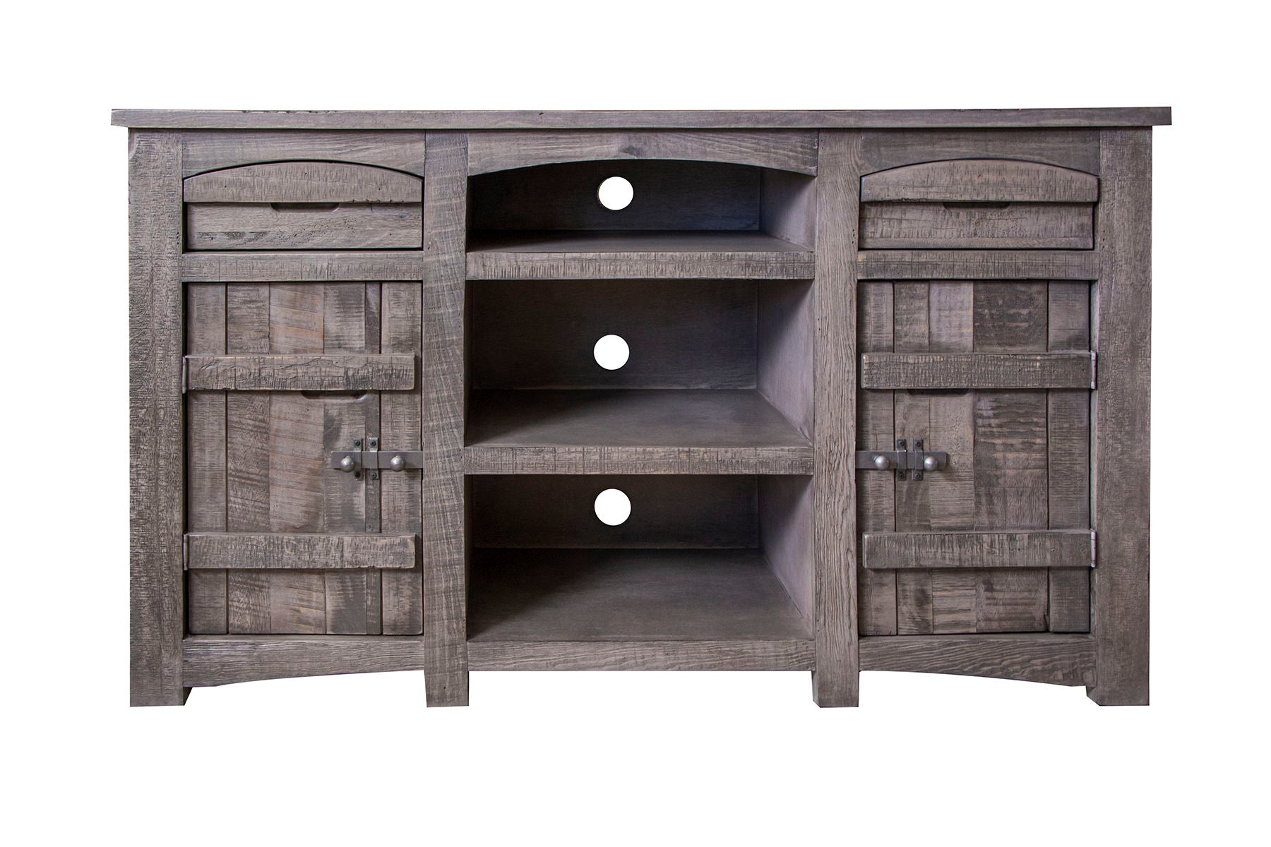 International Furniture Direct San Antonio - 60" TV Stand / Console - Dark Gray | Meri Furniture
