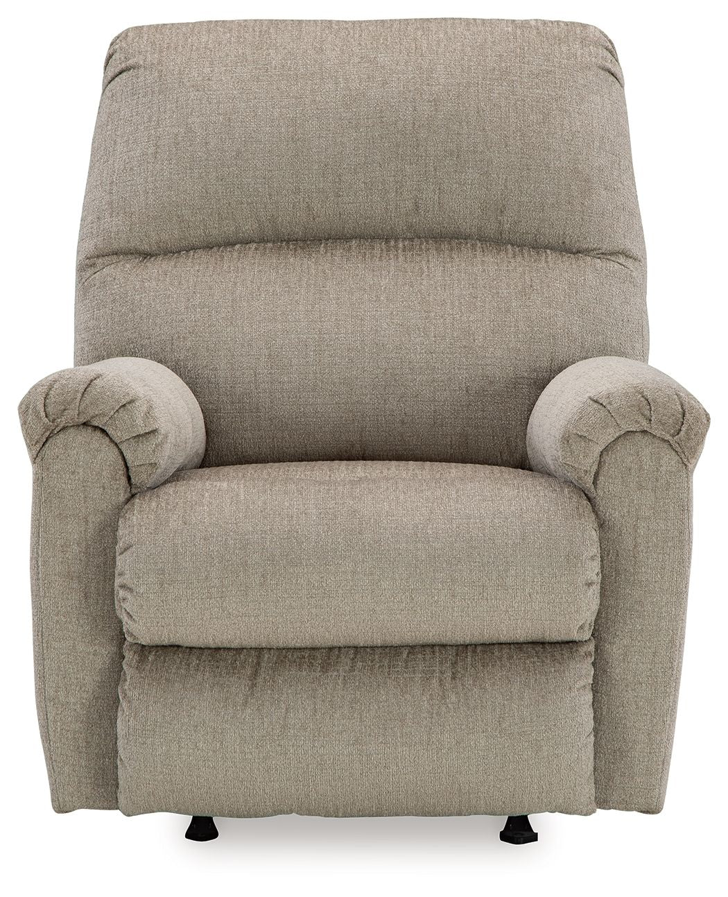 Signature Design by Ashley® Stonemeade - Taupe - Rocker Recliner - Fabric | Meri Furniture