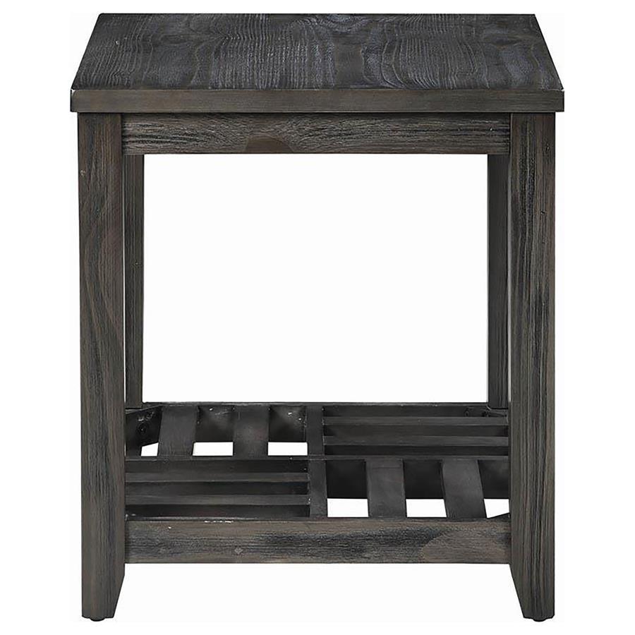 Coaster Fine Furniture Cliffview - 1-Shelf Square Wood Side End Table - Gray | Meri Furniture