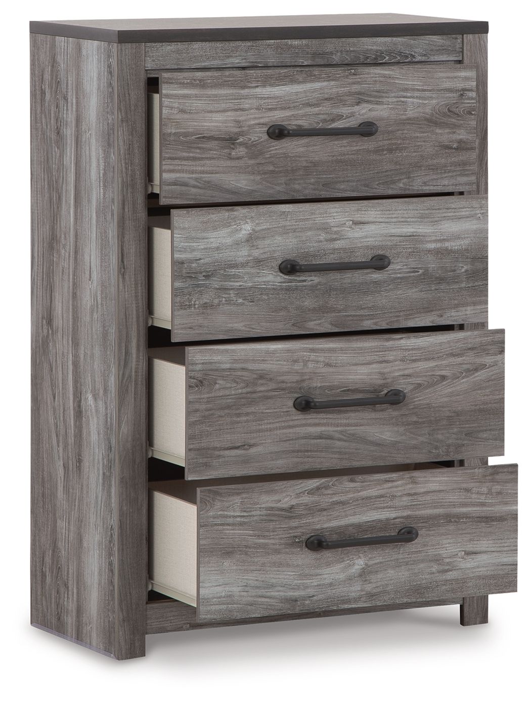 Signature Design by Ashley® Bronyan - Dark Gray - Four Drawer Chest | Meri Furniture