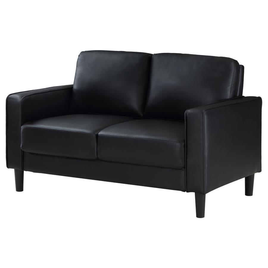 Coaster Fine Furniture Ruth - Upholstered Track Arm Loveseat | Meri Furniture
