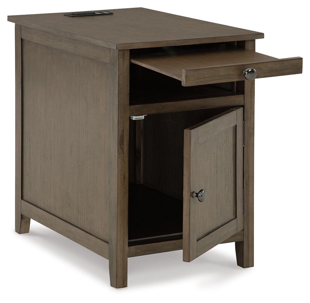 Signature Design by Ashley® Treytown - Grayish Brown - Chair Side End Table | Meri Furniture