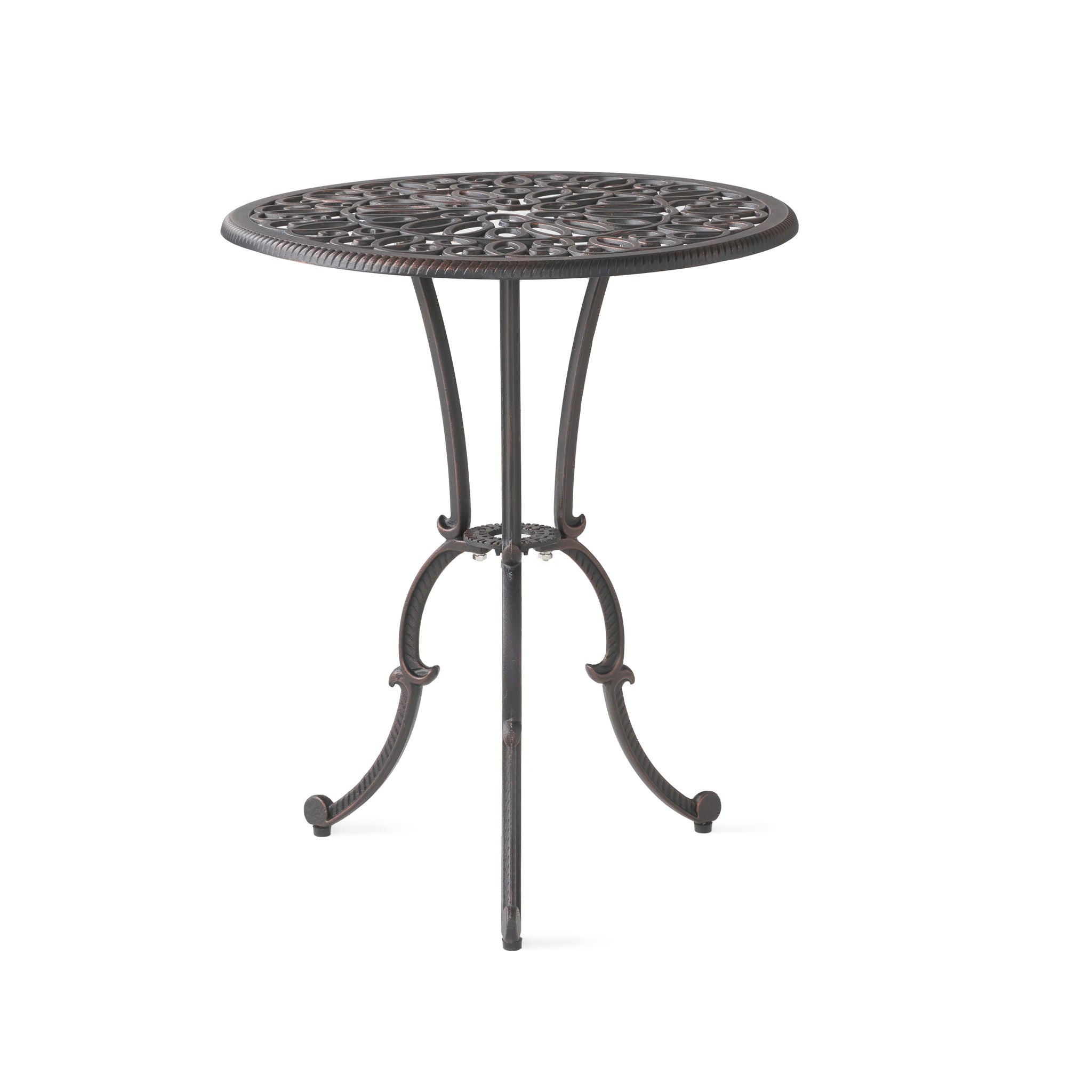 Charleston 3 Pieces Cast Bistro Set - Copper