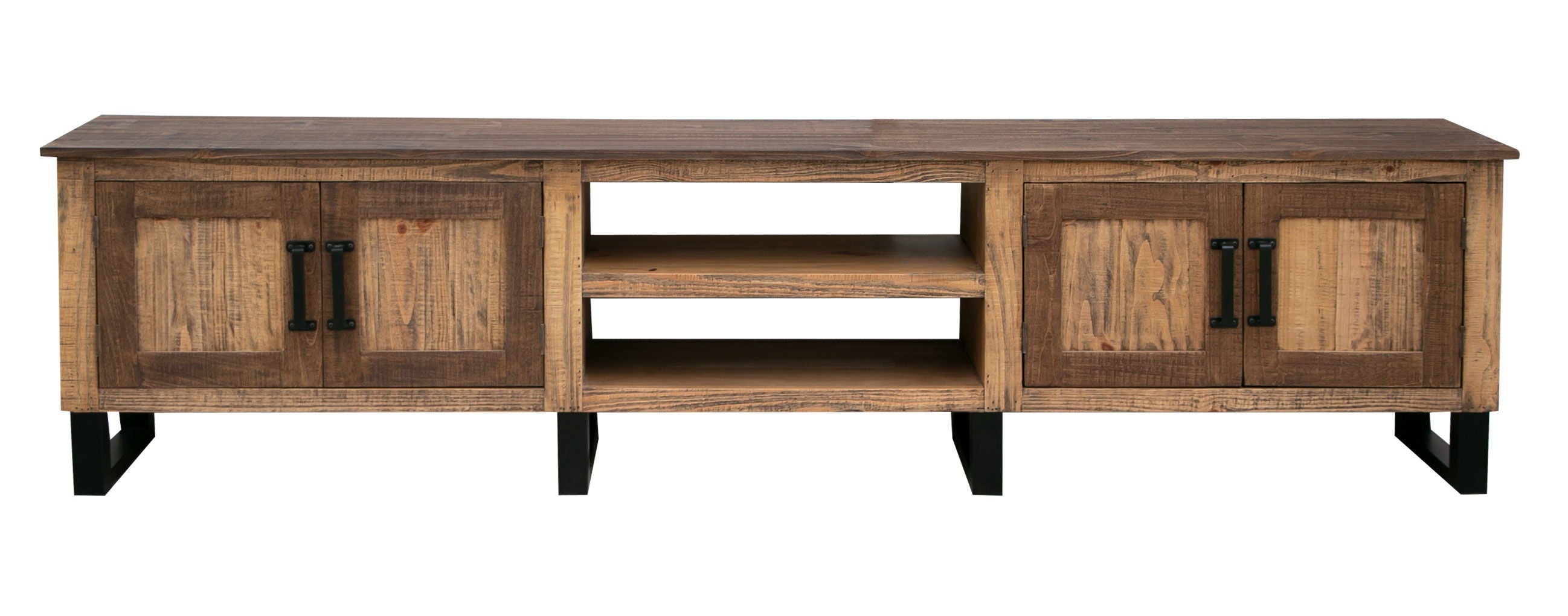 International Furniture Direct Olivo - 93" TV Stand - Natural Brown | Meri Furniture