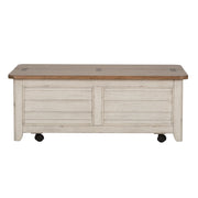 Liberty Furniture Farmhouse Reimagined - Storage Trunk - White | Meri Furniture