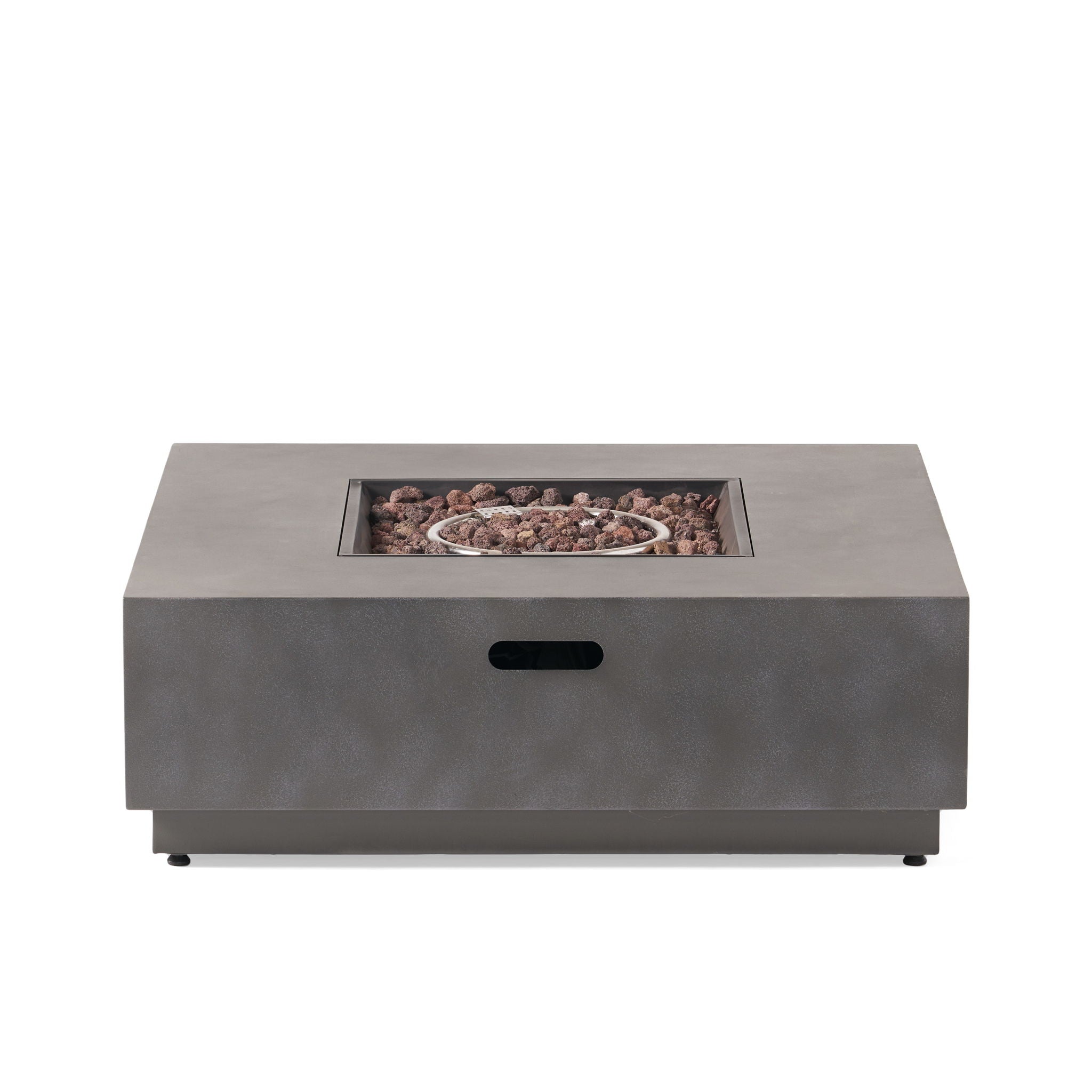 Modern Square Fire Pit With 50,000 Btu