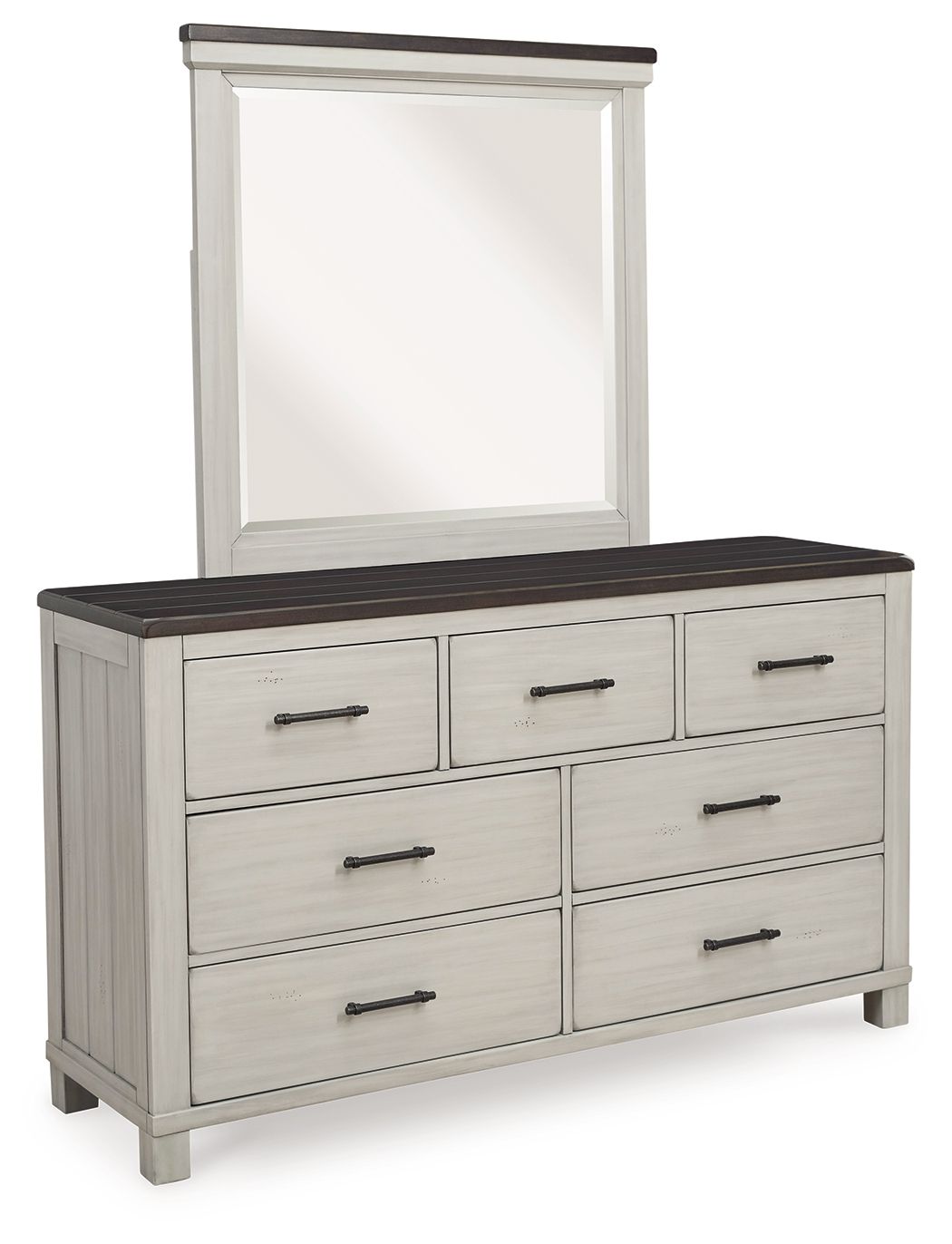 Signature Design by Ashley® Darborn - Gray / Brown - Dresser And Mirror | Meri Furniture