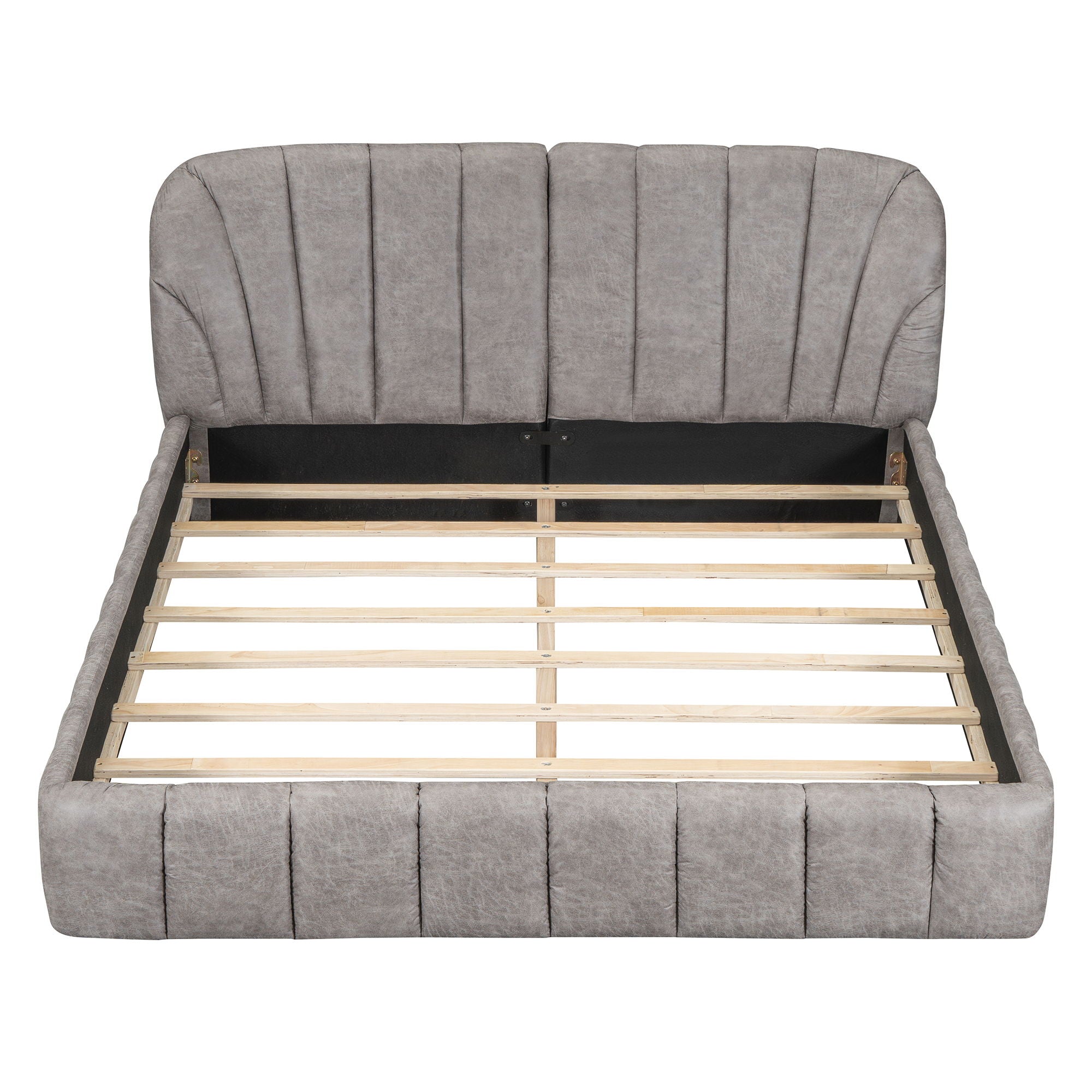 Elegant Design Upholstered Platform Bed