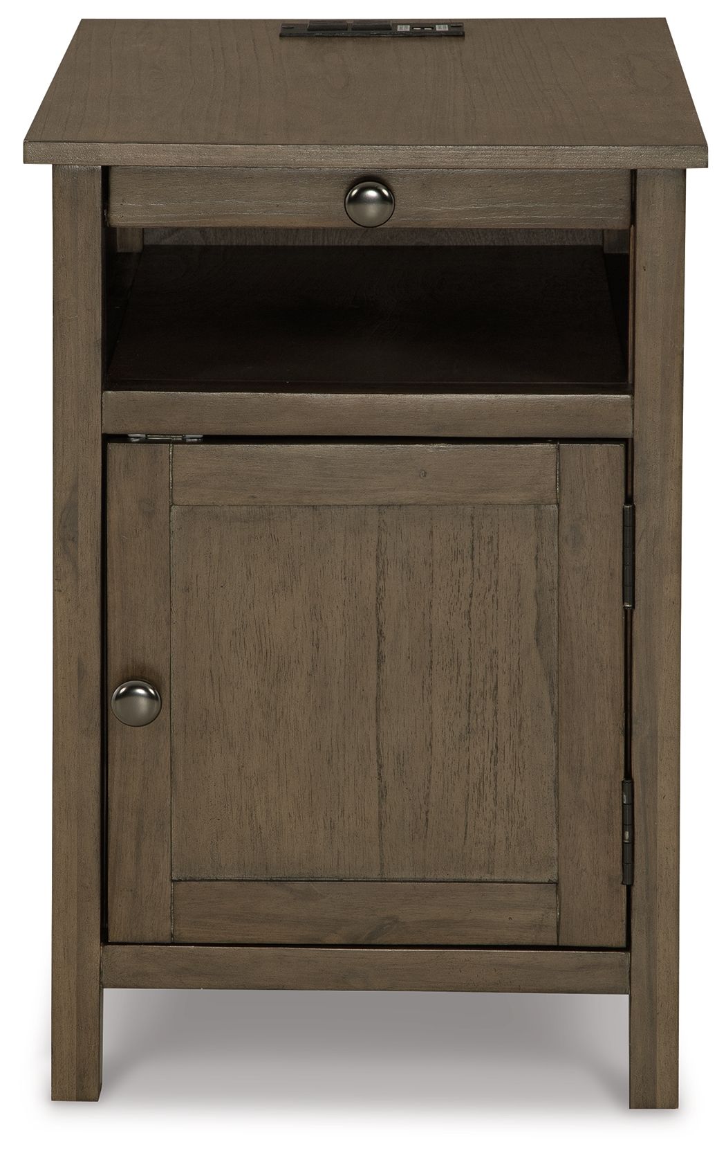 Signature Design by Ashley® Treytown - Grayish Brown - Chair Side End Table | Meri Furniture