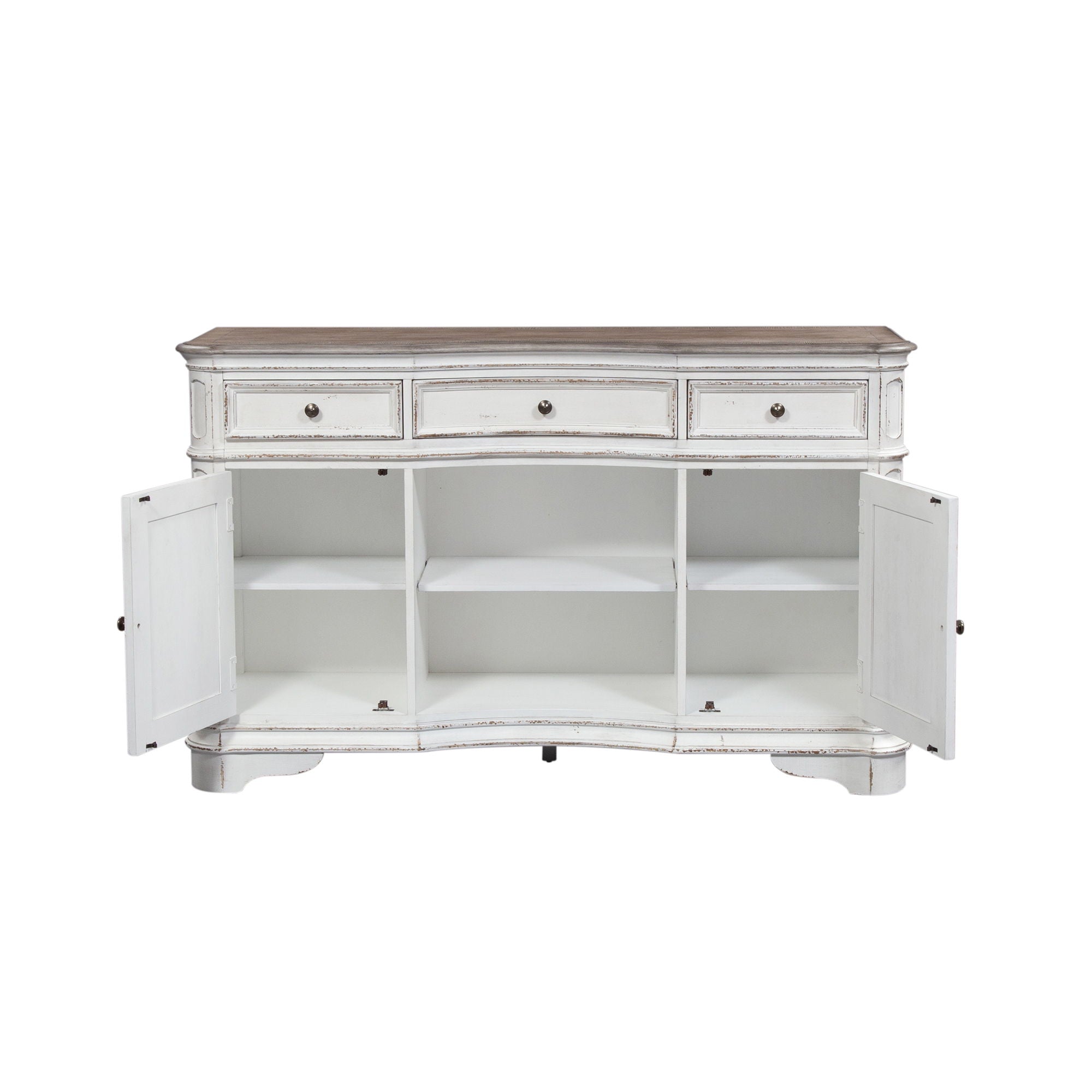 Liberty Furniture Magnolia Manor - Server - White | Meri Furniture