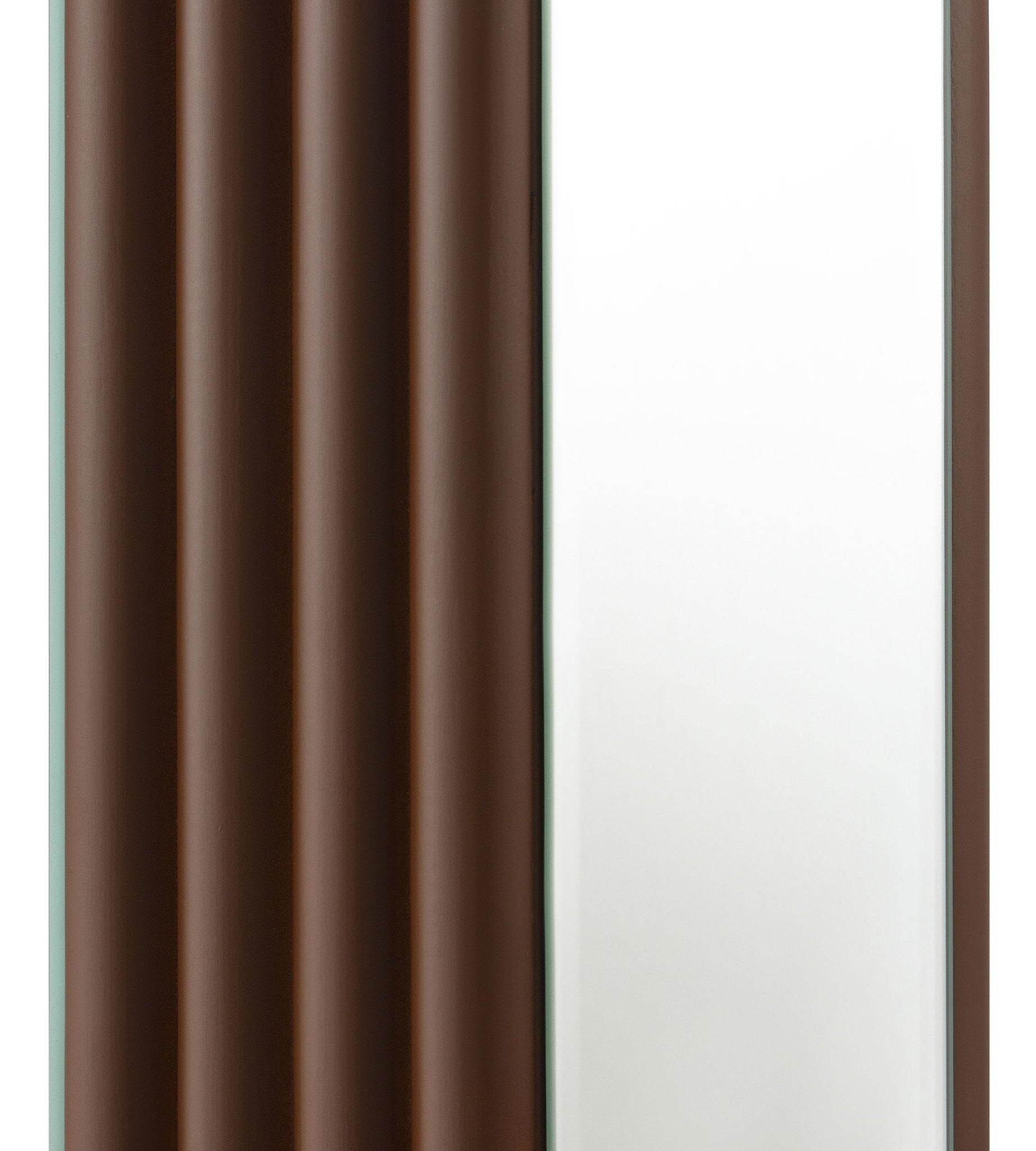 Elena 67-inch Square Tapered Mirrored Floor Lamp Brown