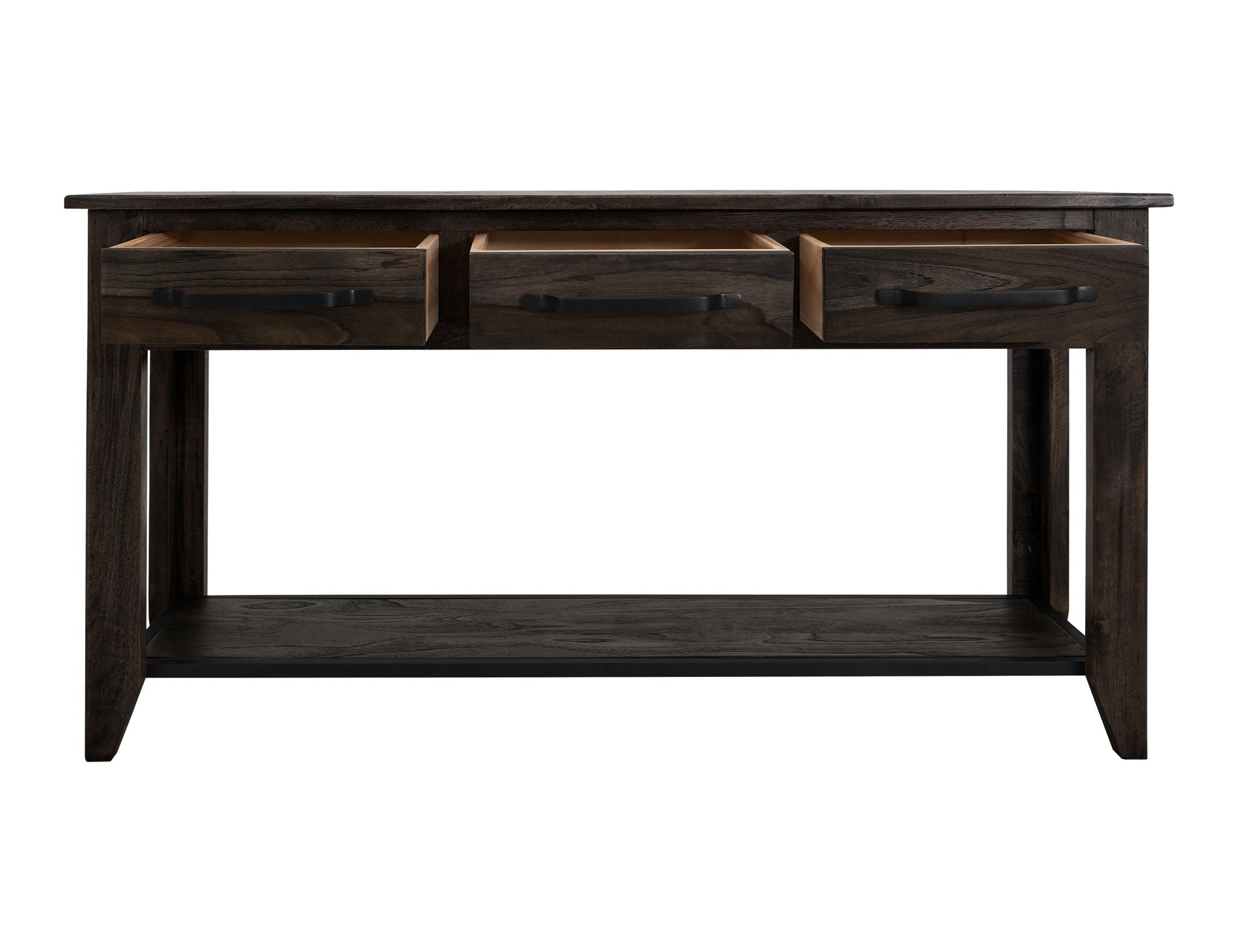 Teak - Sofa Table - Oil Black