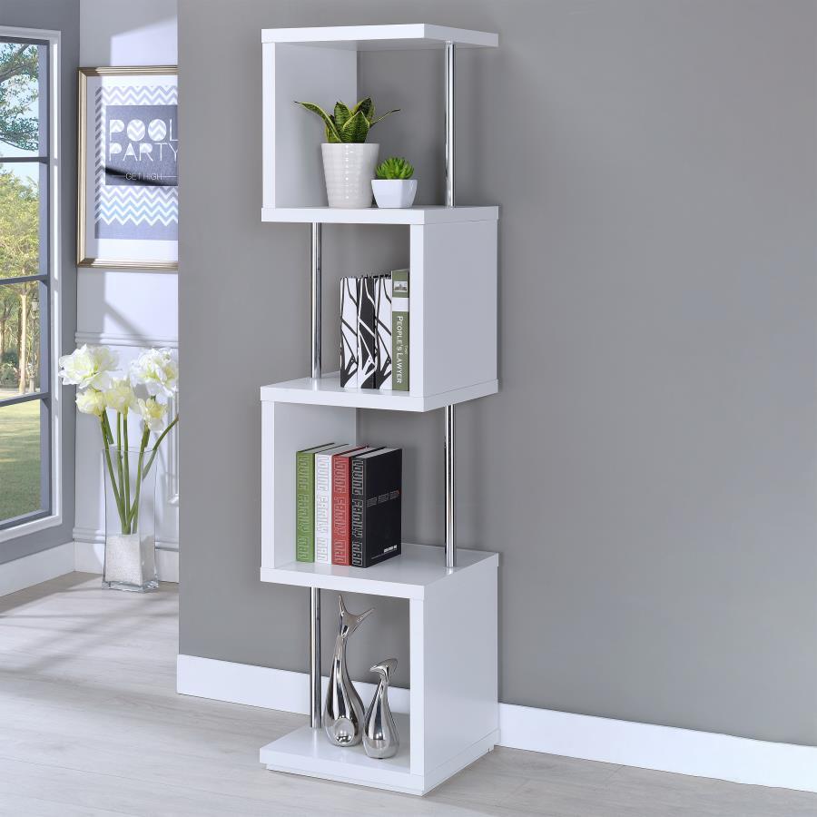 Coaster Fine Furniture Baxter - 4-shelf Bookcase | Meri Furniture