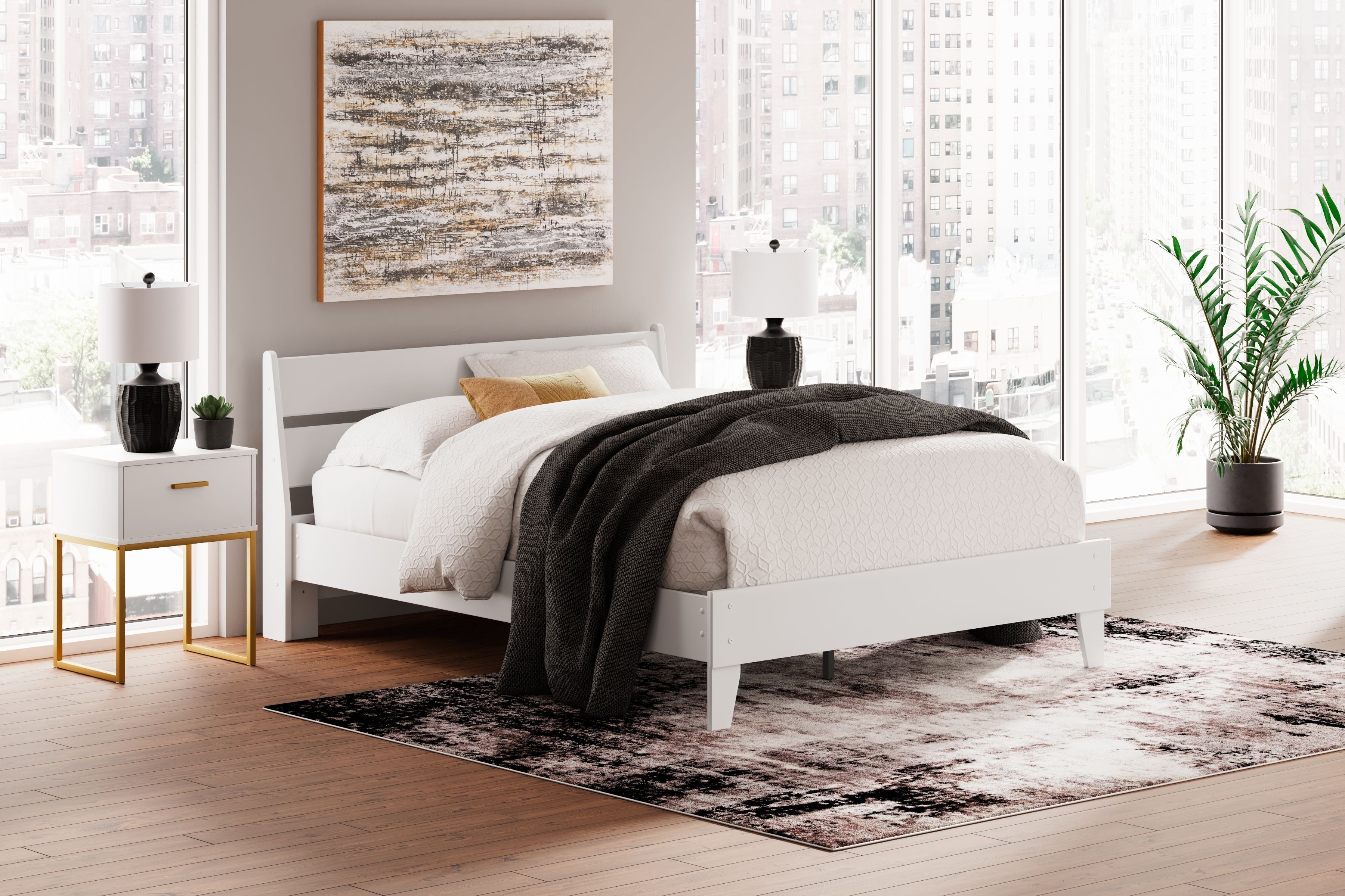 Millennium® by Ashley Socalle - Panel Platform Bed | Meri Furniture