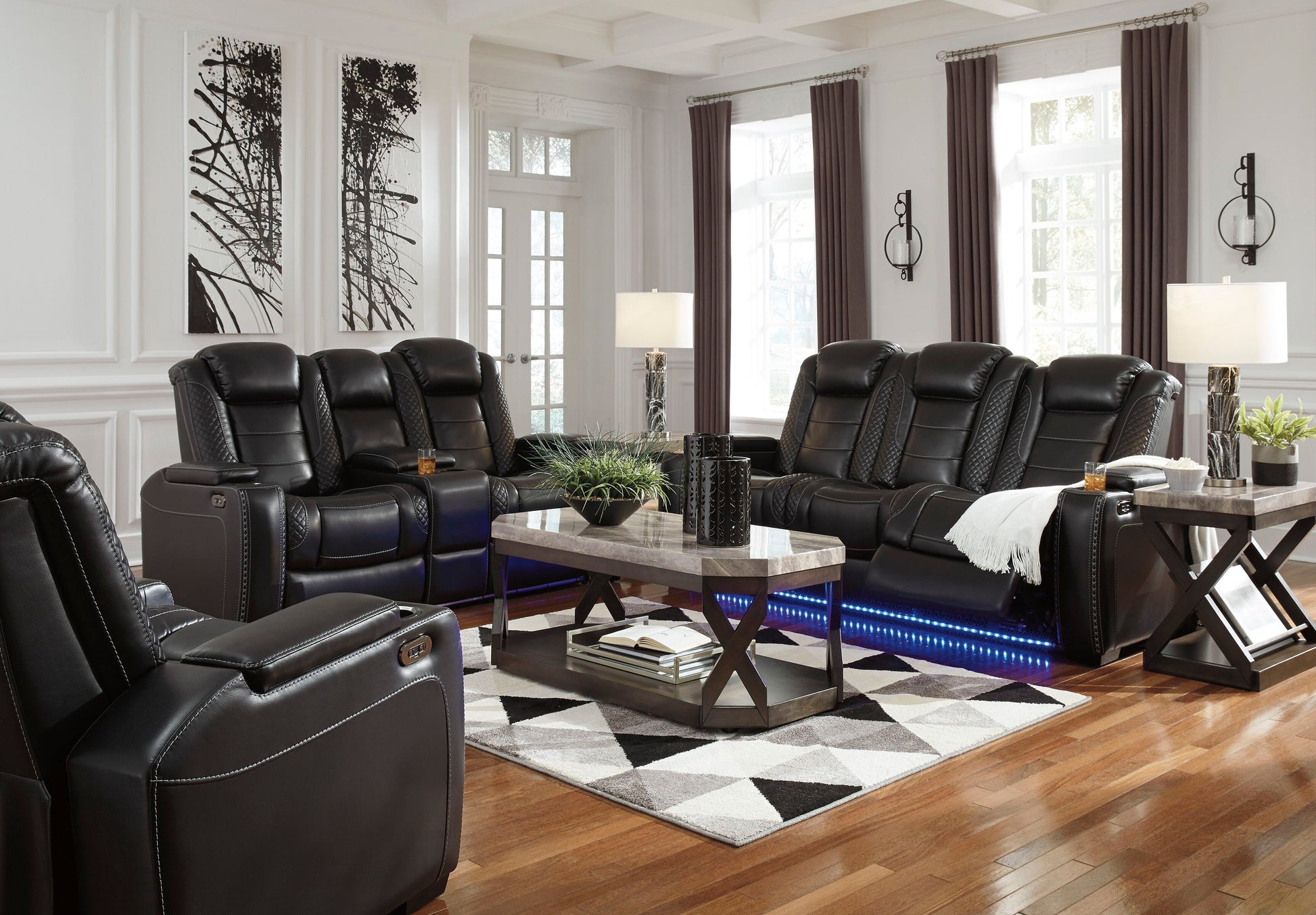 Signature Design by Ashley® Party Time - Power Reclining Living Room Set | Meri Furniture