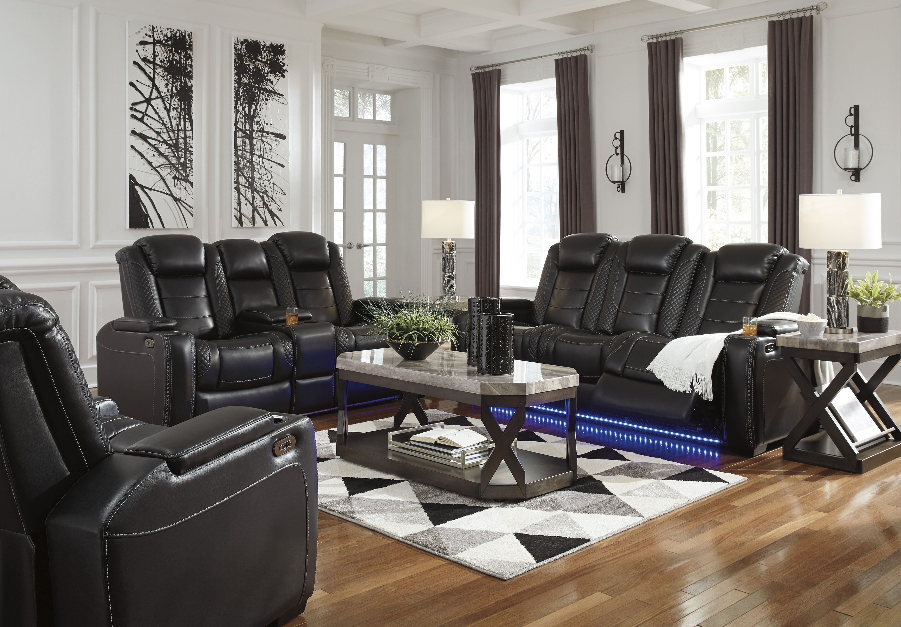 Signature Design by Ashley® Party Time - Power Reclining Living Room Set | Meri Furniture