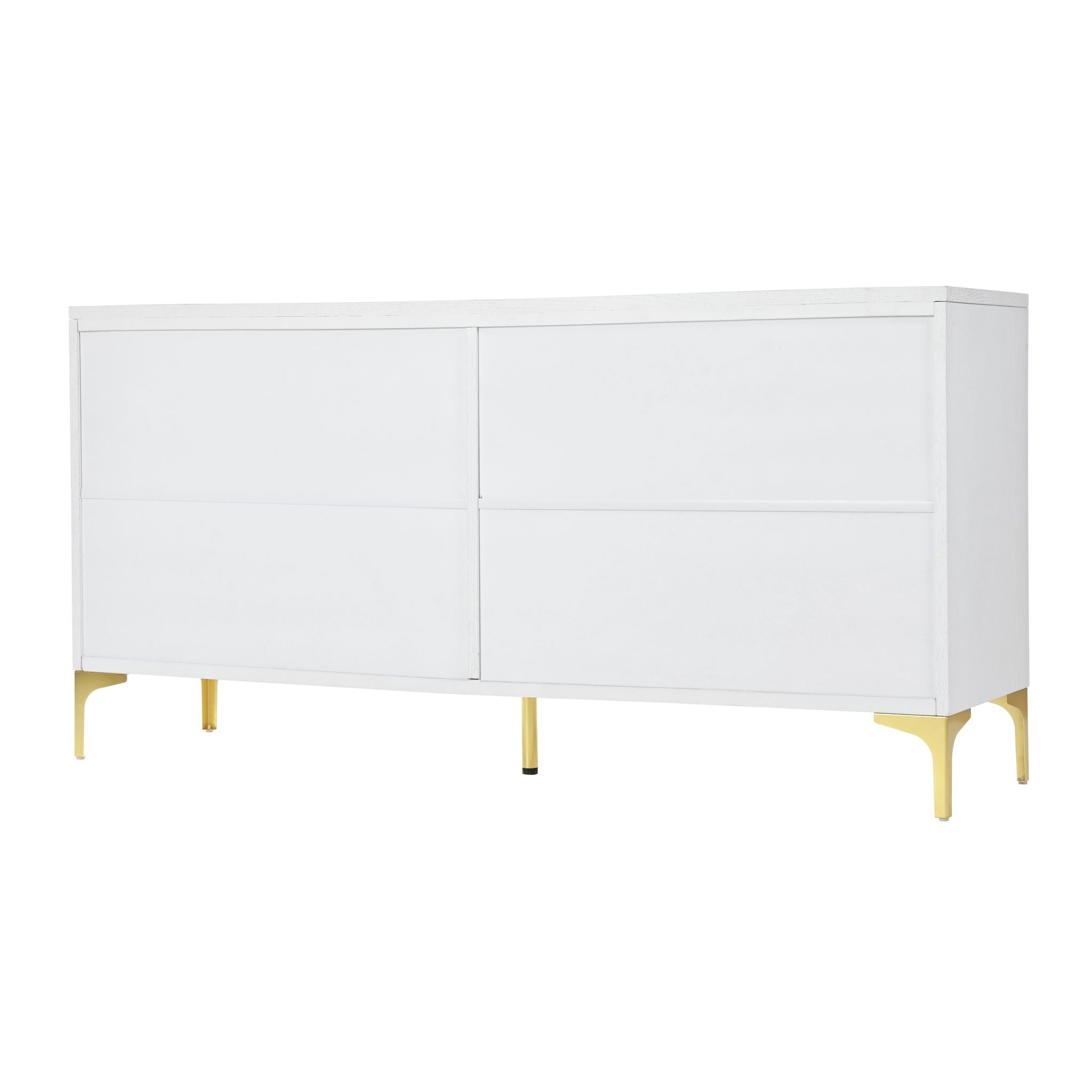 Modern Sideboard Buffet Cabinet With Handleless Press To Open Design With 4 Doors