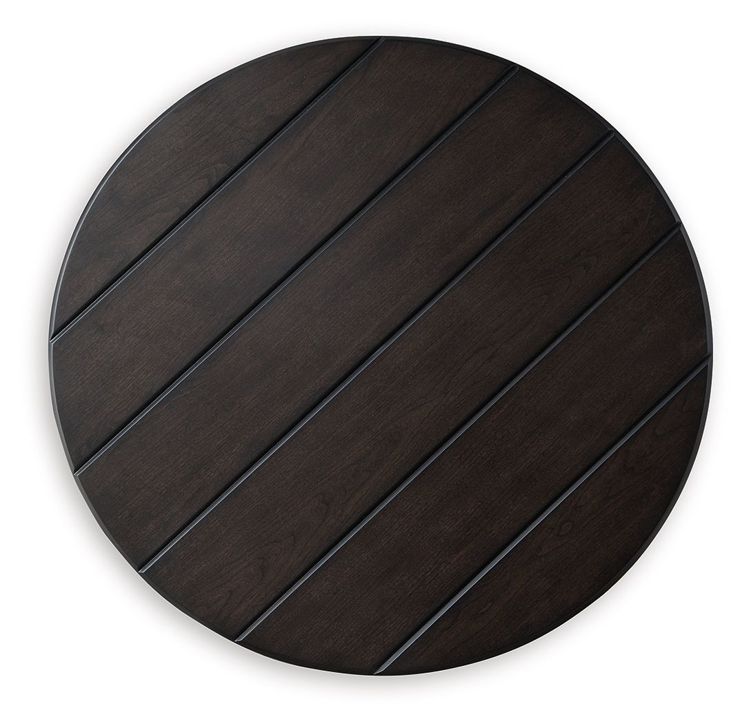 Signature Design by Ashley® Celamar - Dark Brown - Round End Table | Meri Furniture