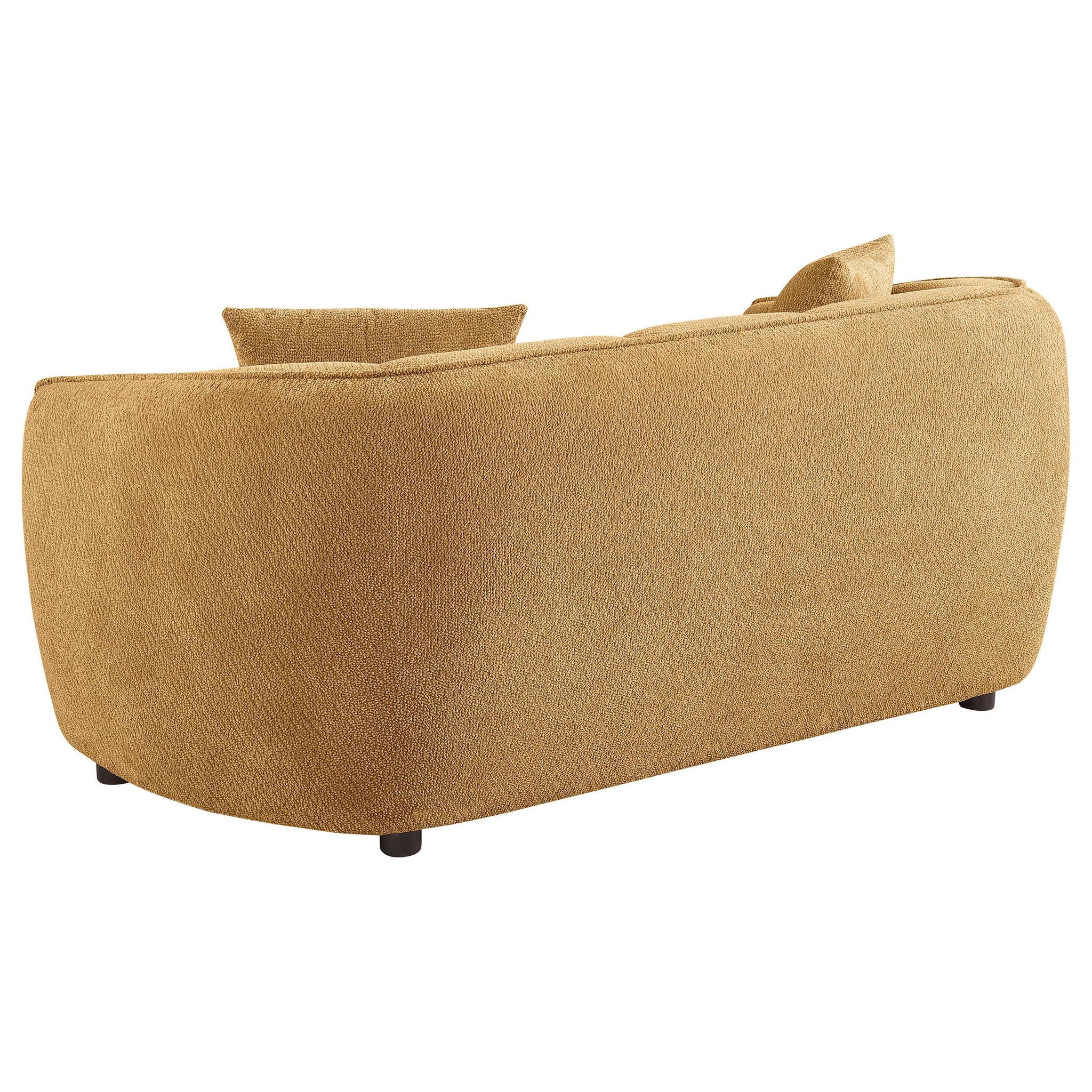 Aleisha 2-piece Chenille Upholstered Sofa Set Mustard Yellow