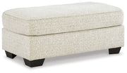 Signature Design by Ashley® Valerano - Parchment - Ottoman | Meri Furniture