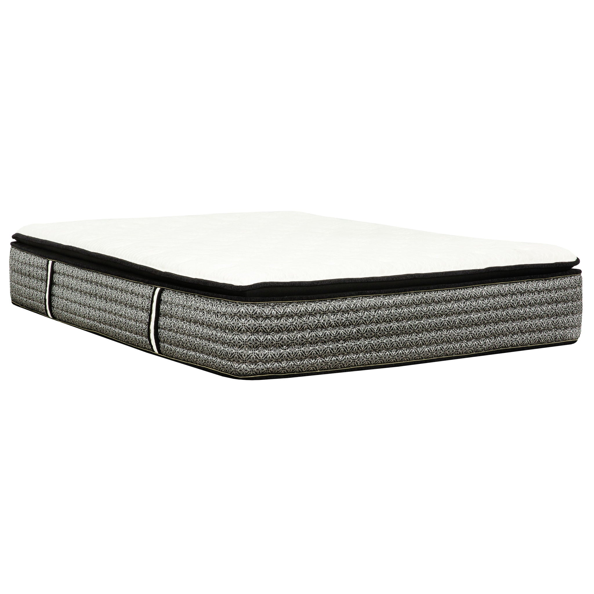 Premium 14" Queen Size Hybrid Mattress In A Box Plush Gel Memory Foam Top With Cooling Technology - Gray / White