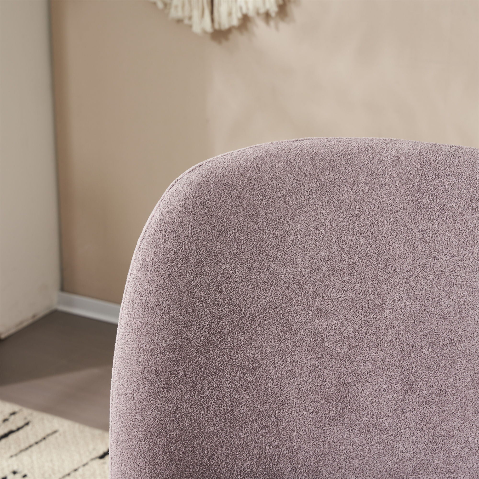 Modern Low Back Accent Upholstered Armless Living Room Chairs, Round Feet