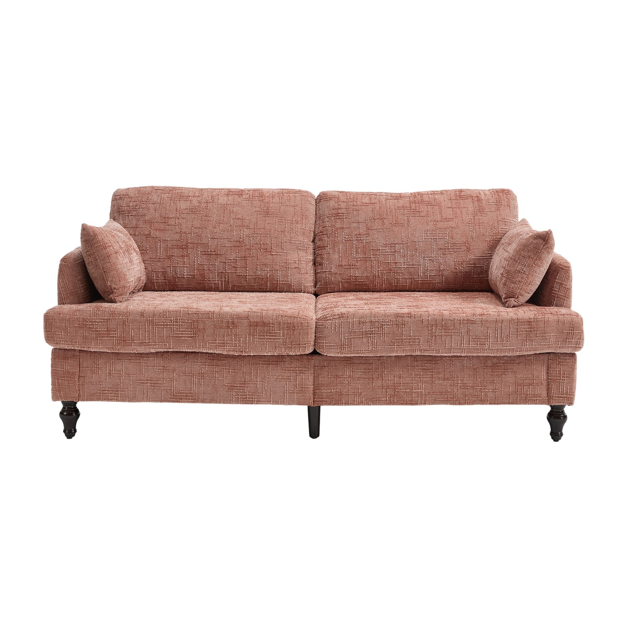 Chenille 2 Seater Sofa With LED Light, USB Charging Port, And Storage Bag