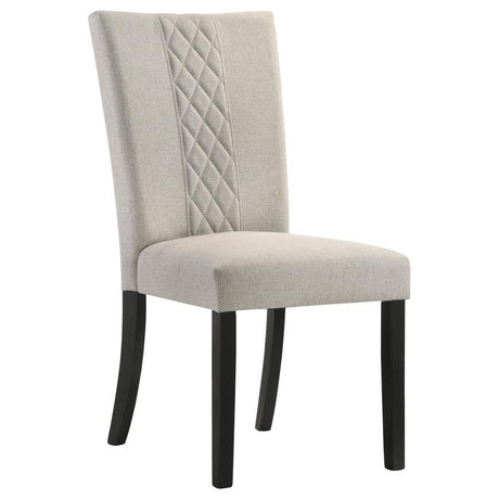 Malia - Fabric Upholstered Dining Side Chair (Set of 2) - Beige