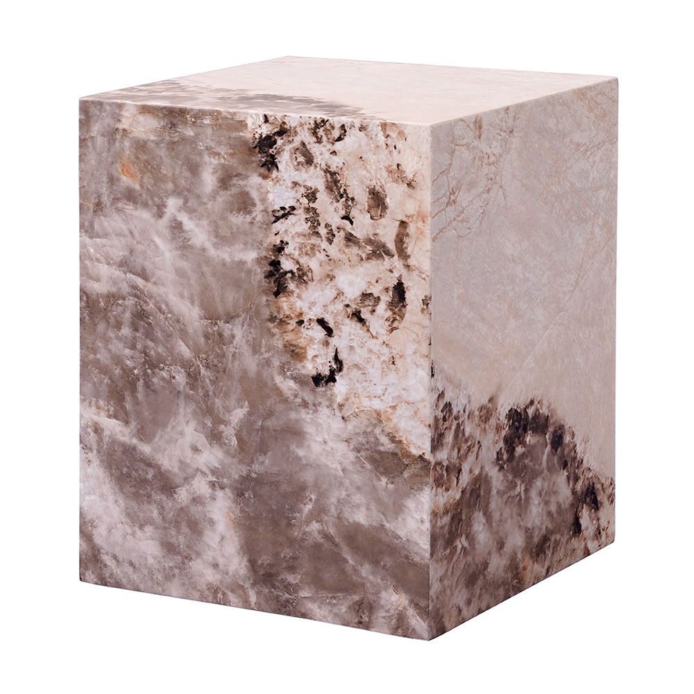 ACME Fultan - End Table - Engineered Stone Finish | Meri Furniture