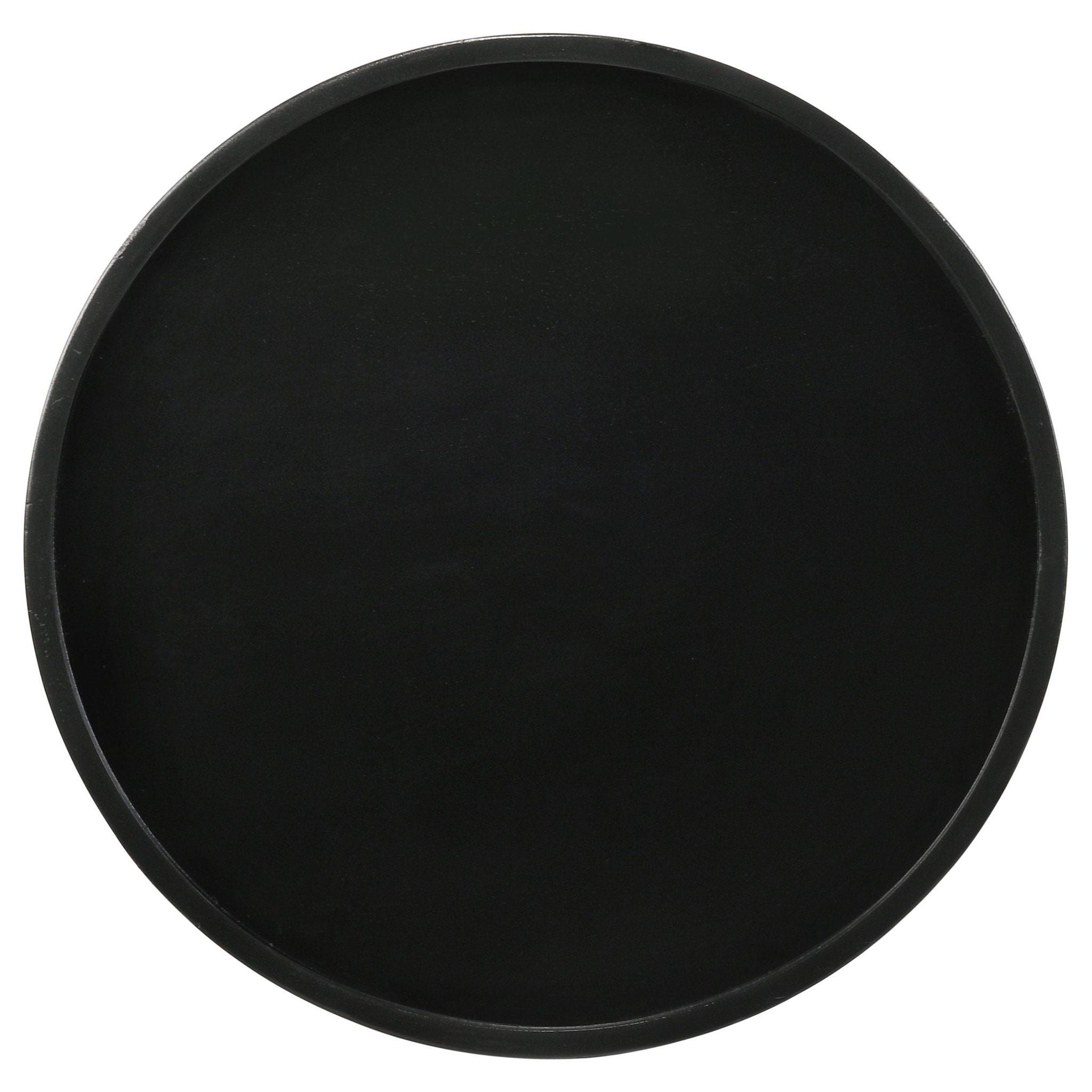 Ixia Round Solid Mango Wood Accent Side Table Black Stain