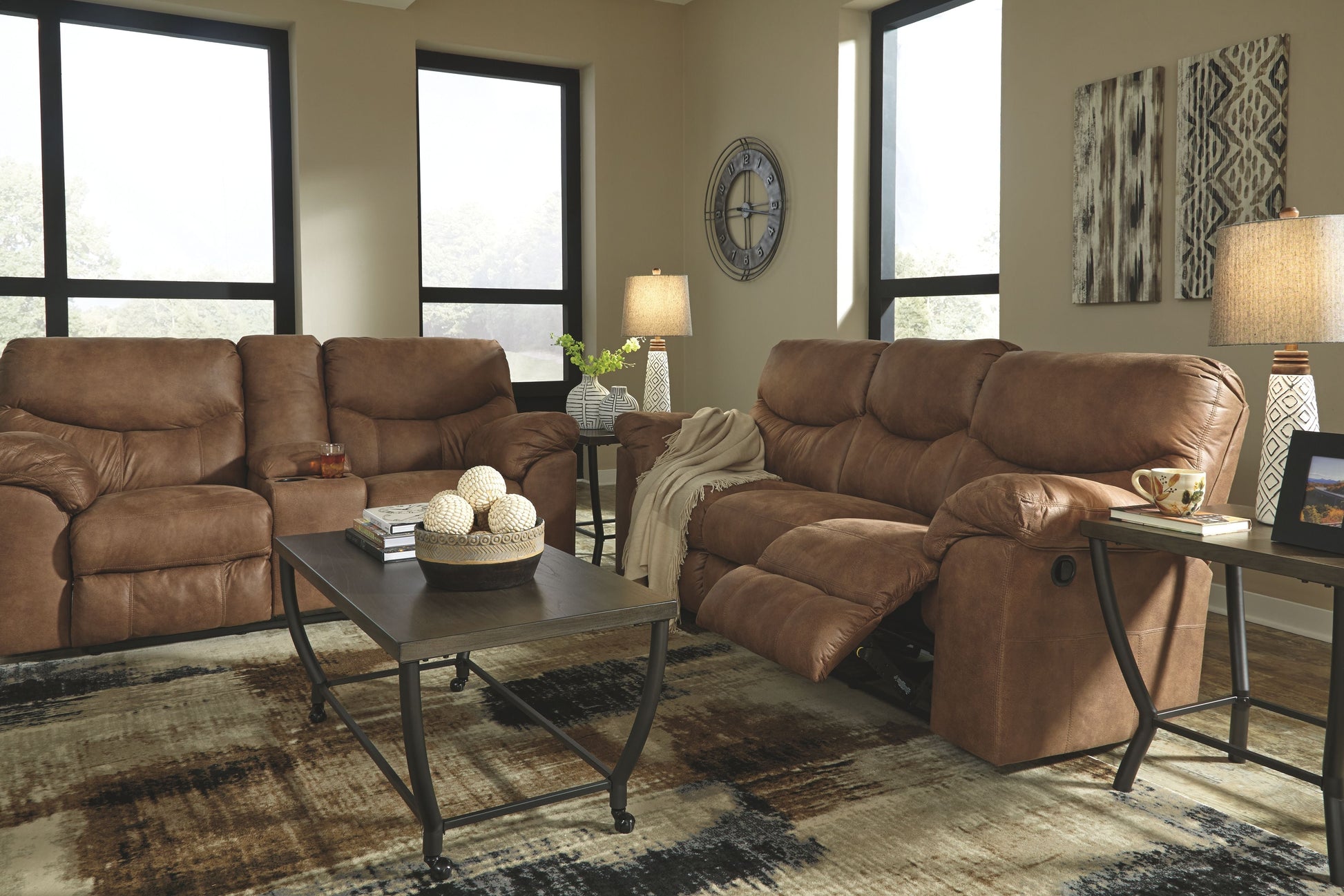 Signature Design by Ashley® Boxberg - Reclining Living Room Set | Meri Furniture