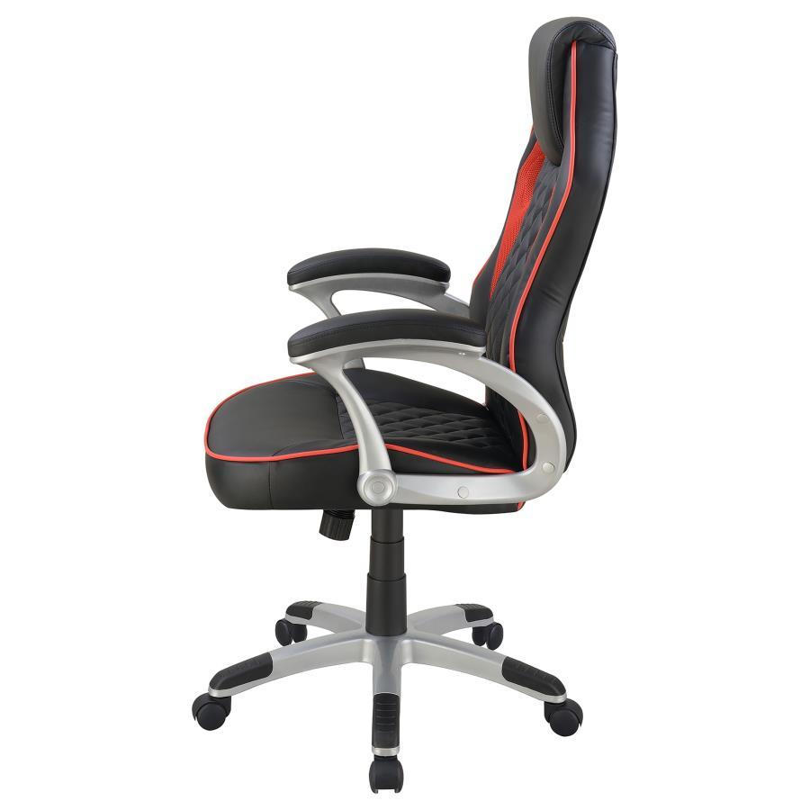 Coaster Fine Furniture Lucas - Upholstered Adjustable Home Office Desk Chair - Black | Meri Furniture