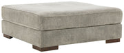 Signature Design by Ashley® Bayless - Smoke - Oversized Accent Ottoman | Meri Furniture