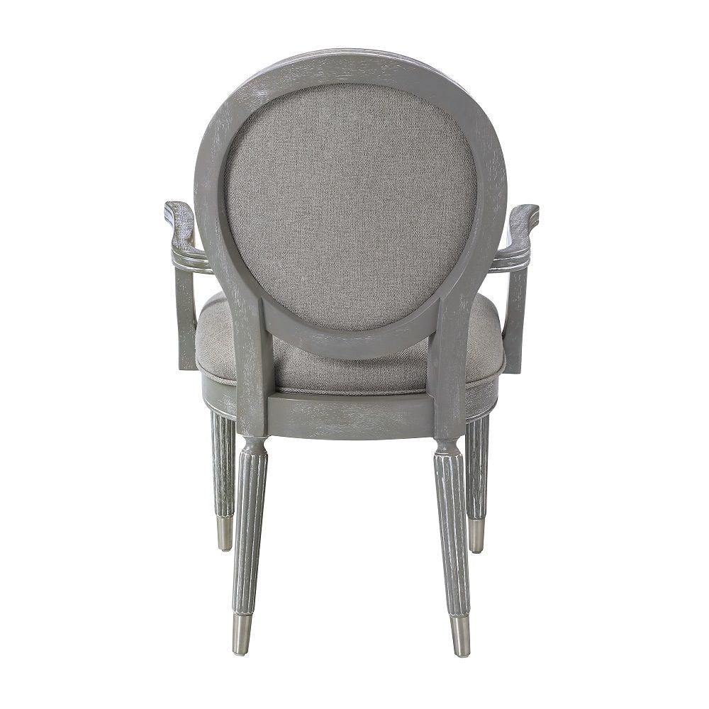 ACME Adalynn - Arm Chair (Set of 2) - Gray | Meri Furniture