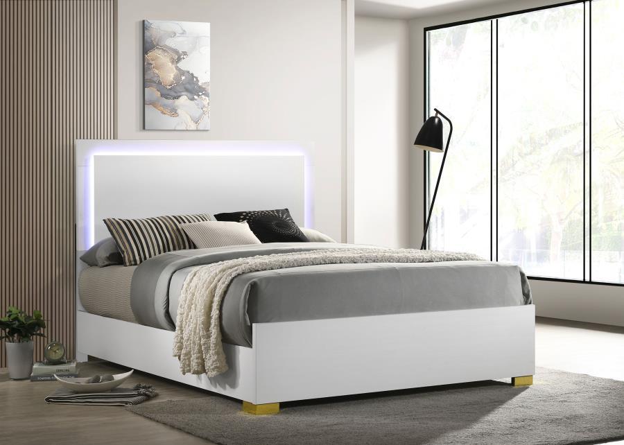 Coaster Fine Furniture Marceline - Wood LED Panel Bed | Meri Furniture