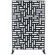 Decorative Freestanding Metal Privacy Screen For Indoor & Outdoor Use