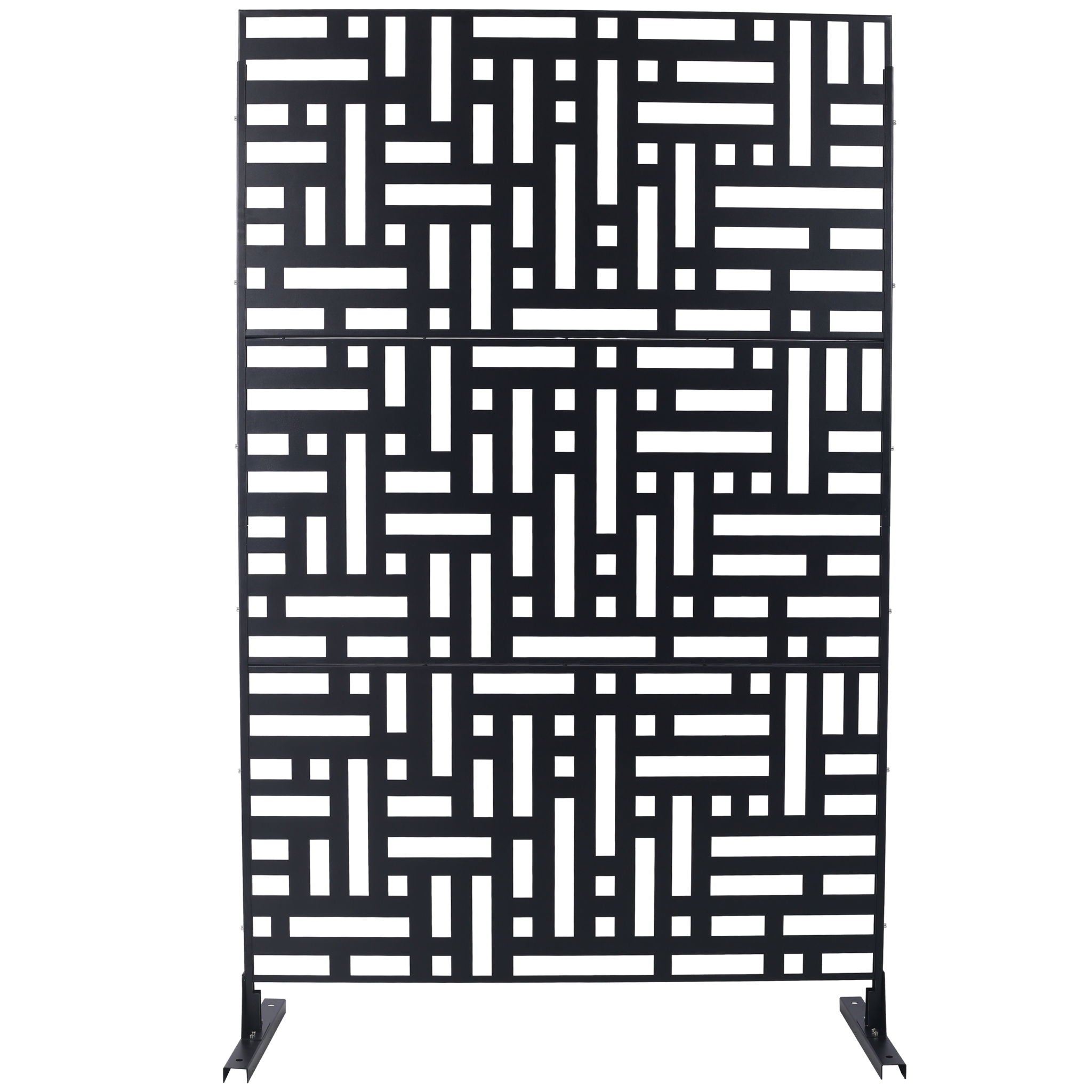 Decorative Freestanding Metal Privacy Screen For Indoor & Outdoor Use