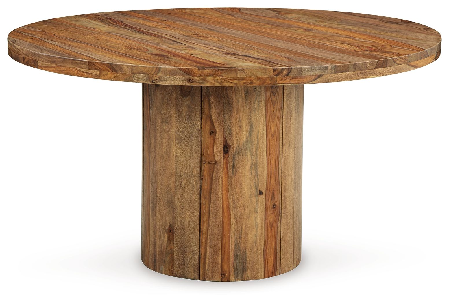 Signature Design by Ashley® Dressonni - Brown - Round Dining Room Table | Meri Furniture