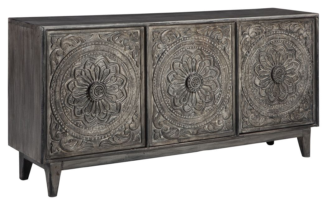 Ashley Furniture Fair - Dark Brown - Accent Cabinet | Meri Furniture