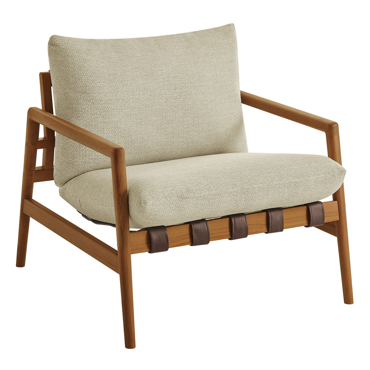Nomi Outdoor Patio Teak Wood Sling Chair by Modway