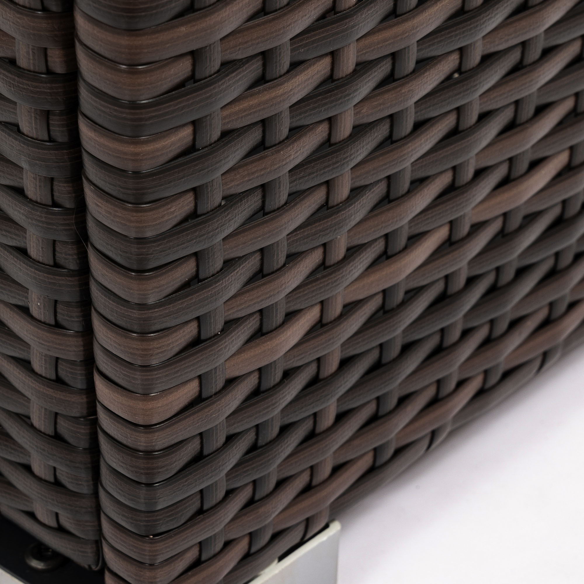 Propane Gas Square Fire Pit, Tile Tabletop With Beautiful Wicker Base For Outside