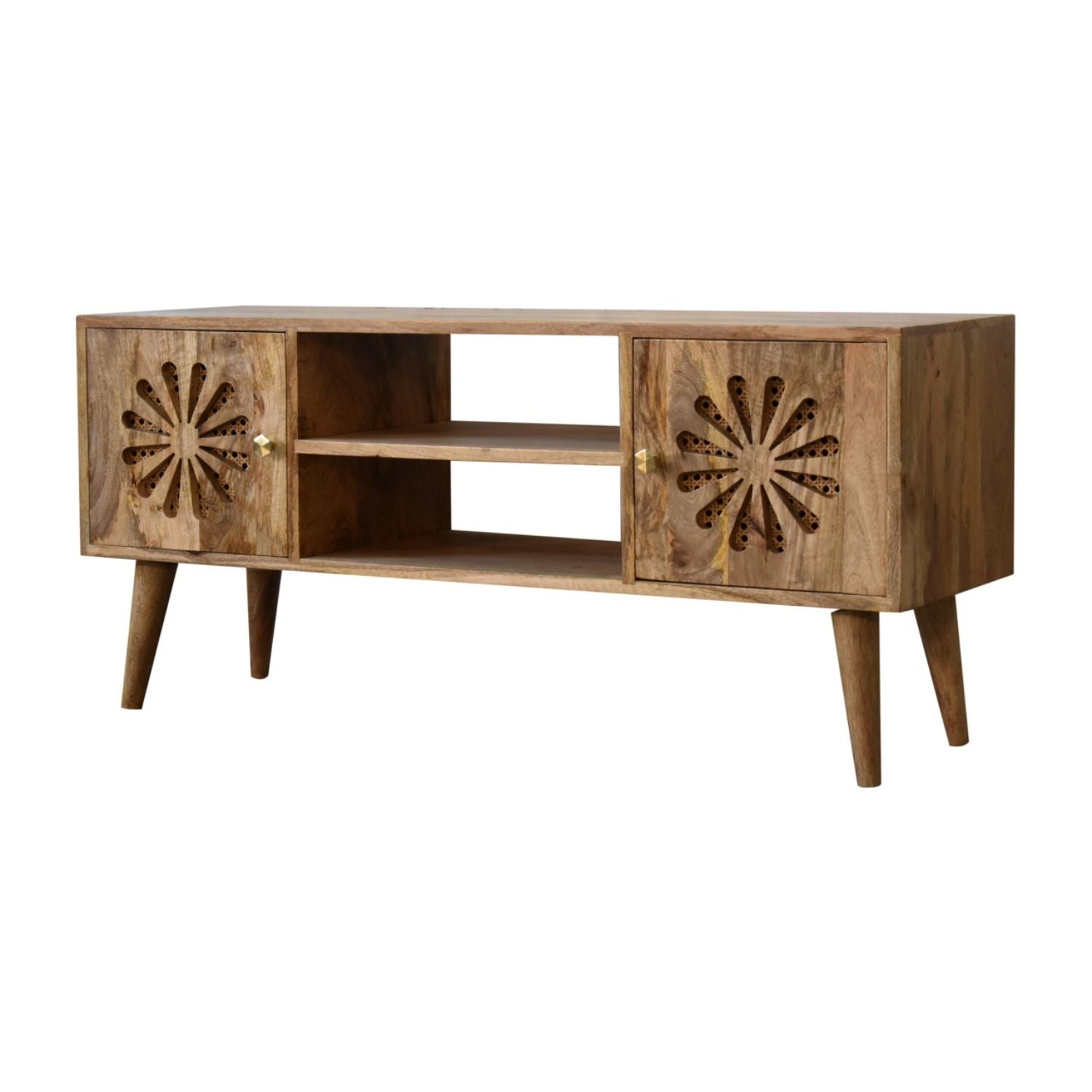 Rosalie - Media Unit - Beige Brown