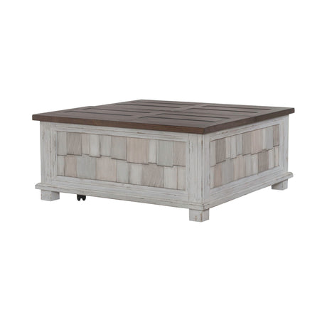 Liberty Furniture River Place - Lift Top Storage Cocktail Table - White | Meri Furniture