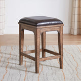 Ashford - Upholstered Console Stool - Light Brown