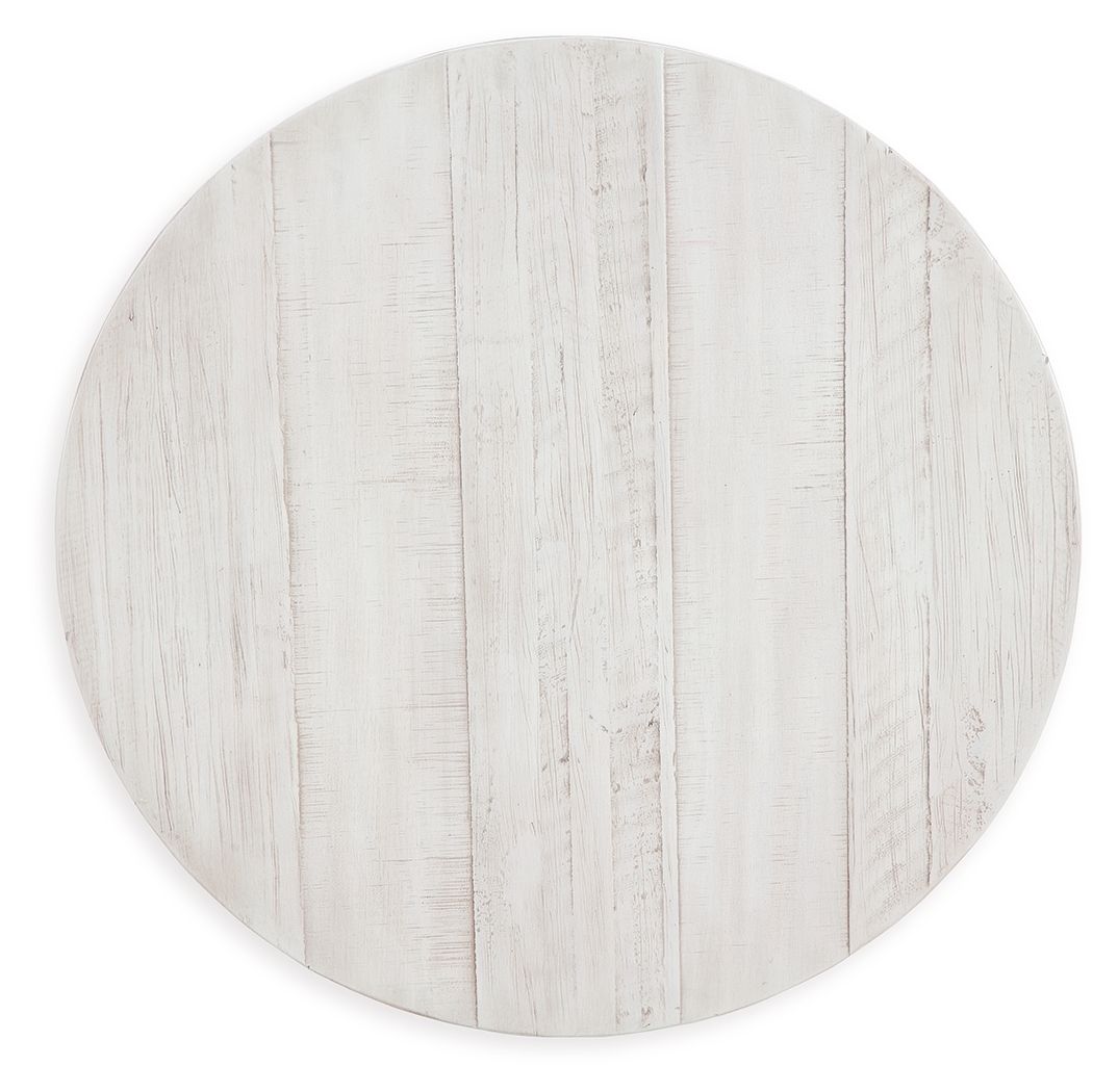 Signature Design by Ashley® Jallison - Off White - Round End Table | Meri Furniture